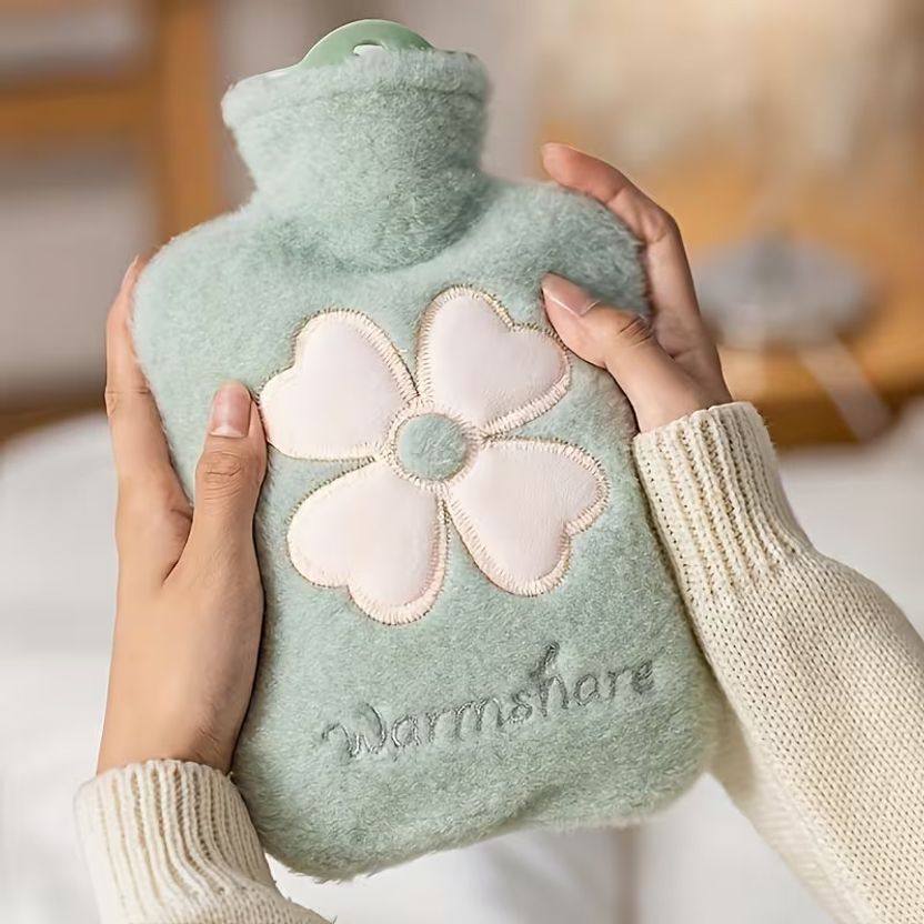 CloudTab Silicone Hot Water Bag with Plush Cover - Image 7
