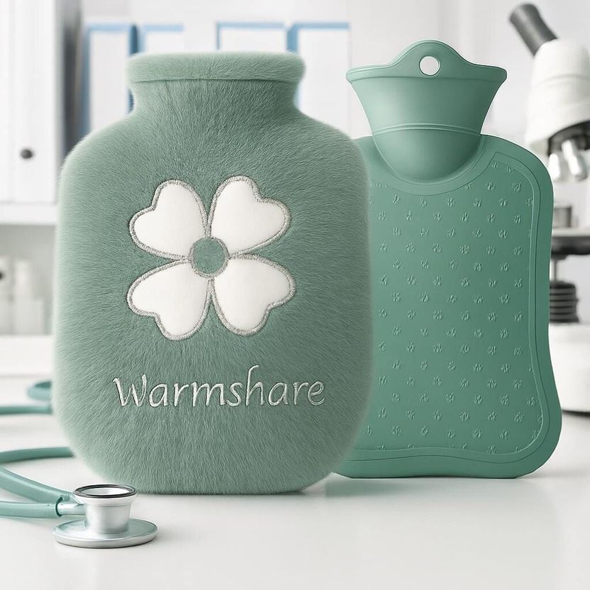 CloudTab Silicone Hot Water Bag with Plush Cover - Image 1