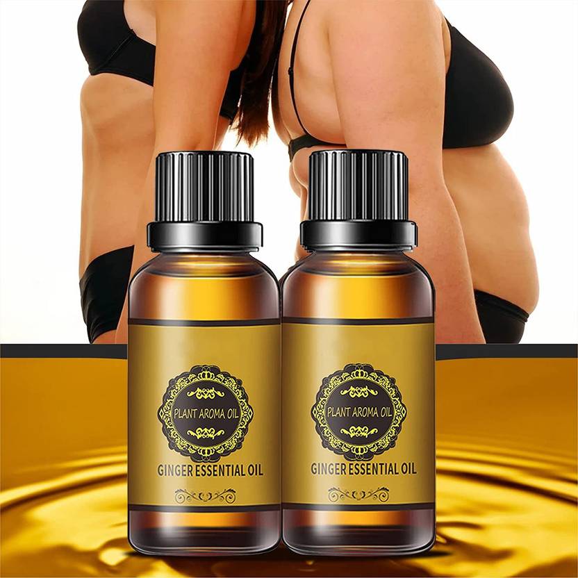Barbers Crew Drainage Ginger Oil For A Fat Burning Oil, Slimming Toning Oil -30ml-2-Bottle- Men & Women