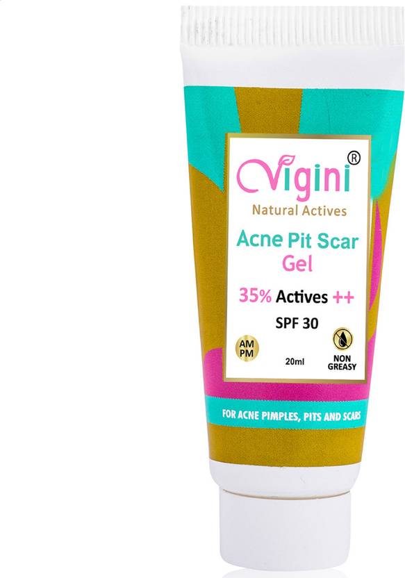 Vigini 35 Active Anti Acne Pit Scar Spot Stop Face Gel Pimple Removal