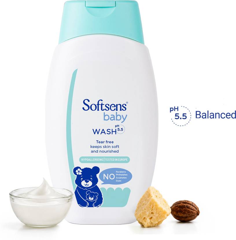 Softsens Gentle and Nourishing Tear Free Baby Wash with Natural Milk Cream