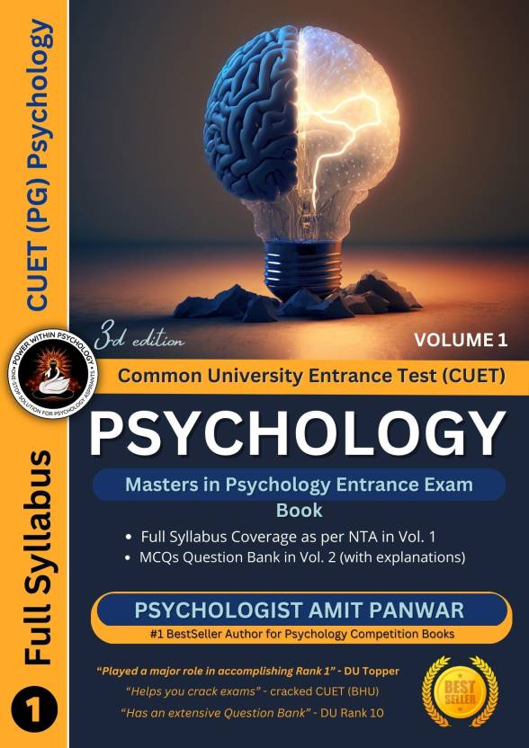 Masters in Psychology Entrance Exam Preparation Book CUET PG