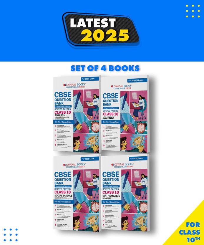 Oswaal Cbse Question Bank Class 10 Set Of 4 Books English Maths Standard Science Social Oswaal Cbse Question Bank Class 10 Set Of 4 Books English Maths Standard Science Social