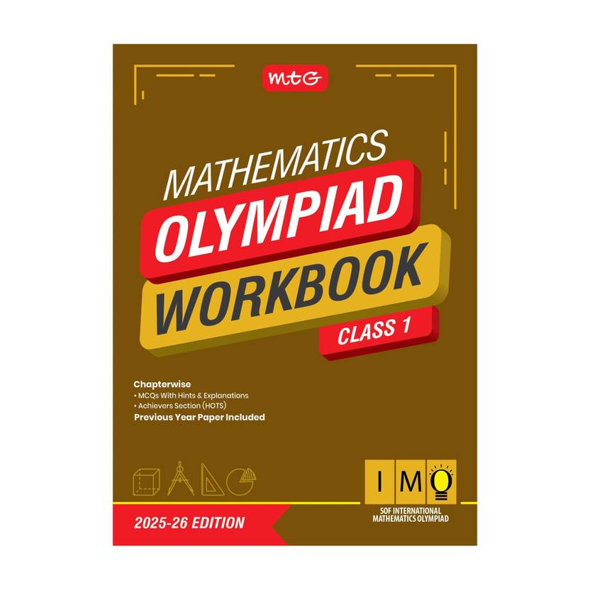 MTG International Mathematics Olympiad (IMO) Workbook Class 1 - Chapterwise Previous Year Solved Paper & Achievers Section - SOF Olympiad Books For 2025-26 Exam