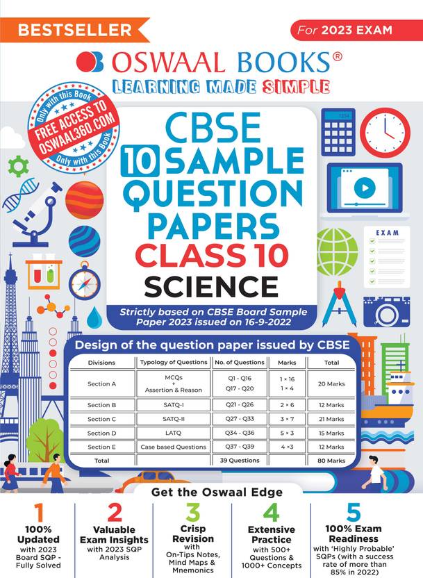 OSWAAL SAMPLE PAPER CLASS 10 2026 PDF DOWNLOAD SCIENCE TERM visual data 8