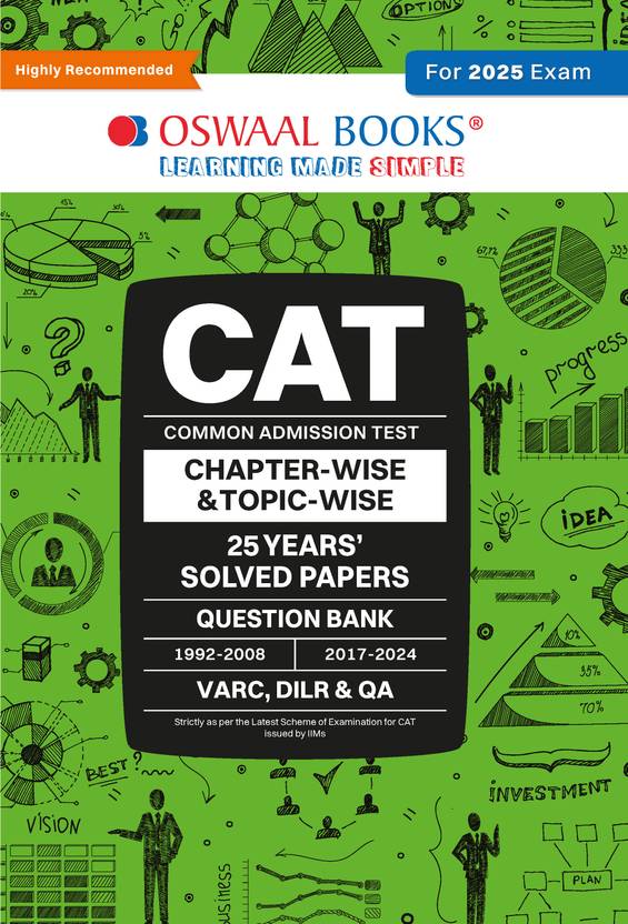CAT 25 YEARS’CHAPTER & TOPICWISE SOLVED PAPERS | Question Bank | For ...