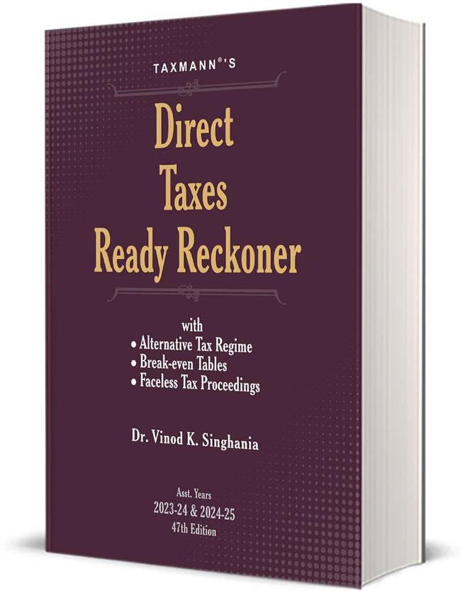 Taxmann's Direct Taxes Ready Reckoner (DTRR) A.Y. 202324 & 202425