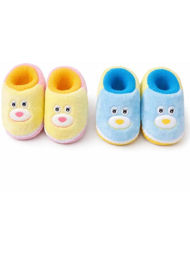 ONFEET Pack of 2 Soft Skin-Friendly New Born Baby Shoes for 0-9M Baby Booties