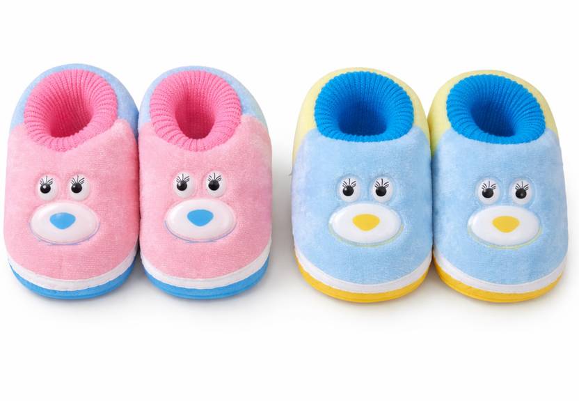 ONFEET Pack of 2 Soft Skin-Friendly New Born Baby Shoes for 0-9M Baby Booties