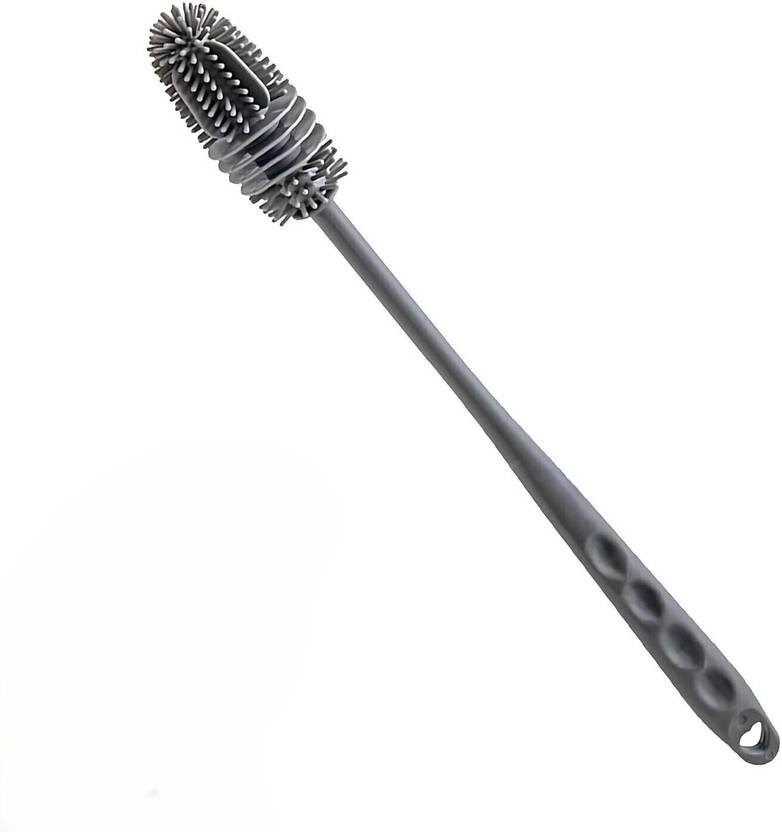 buybuddy Silicone Bottle Cleaning Brush Long Handle, Containers and Glass Cleaning Brush