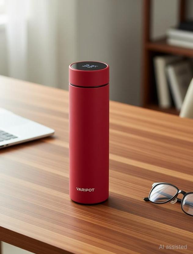 VARIPOT Water Bottle with LED Temperature Display