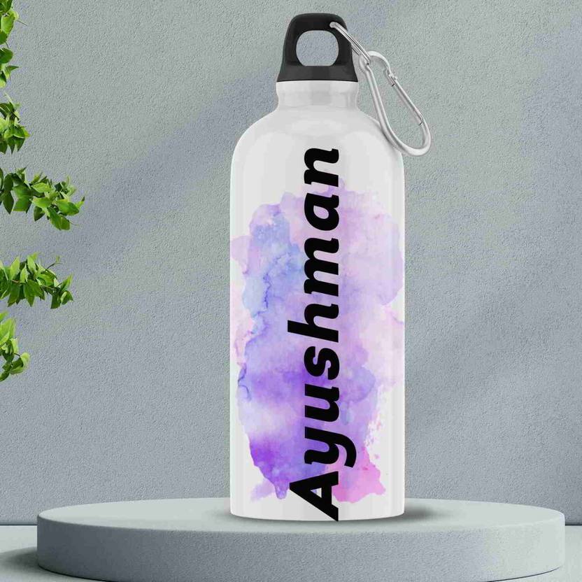 Ashvah water bottle-Best Happy Birthday Gift for Kids, Name - Ayushman 750 ml Aluminium Bottle