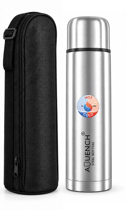 AQUENCH 24 HRS Hot&Cold Vacuum Bottle Bullet 500 ml Stainless Steel Flask
