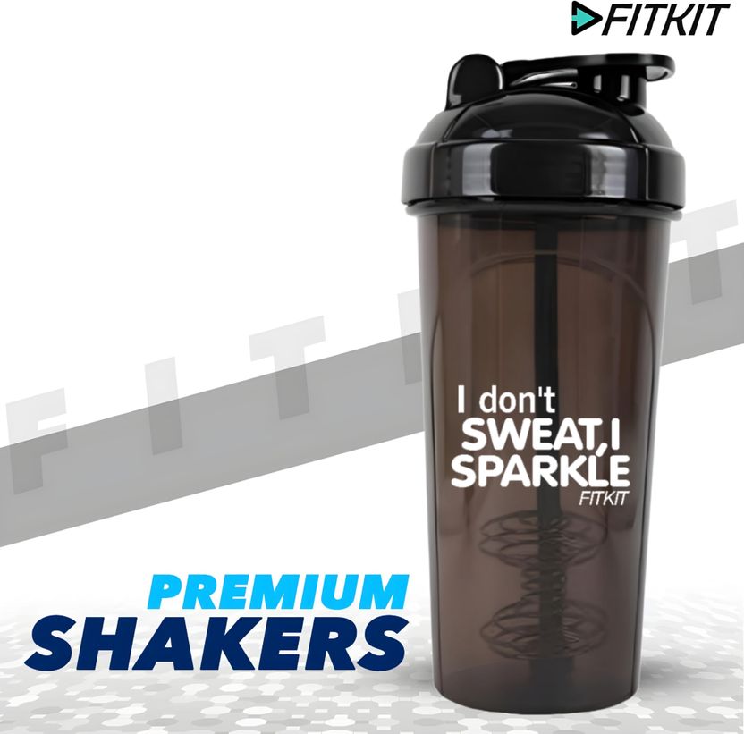 FITKIT Classic Bottle 700 ml Plastic Shaker (Pack of 1, Black) - Image 10