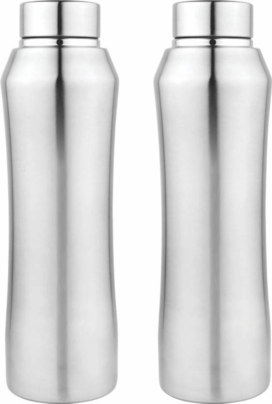 Smart Books Stainless Steel Fridge Water Bottle (pack of 2) 1000 ml
