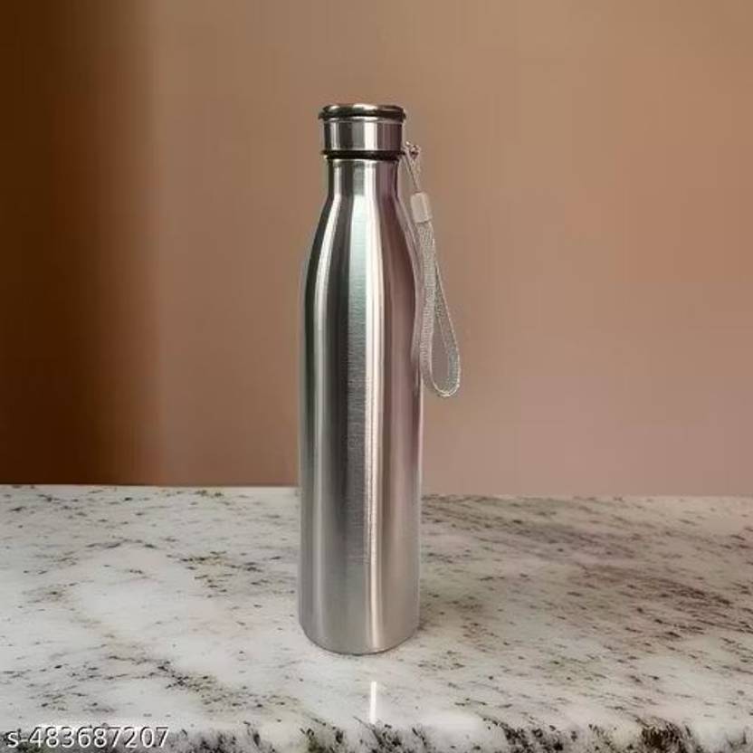 bluline Upright Stainless Steel Water Bottle Single Wall 1000 ml Stainless Steel Bottle