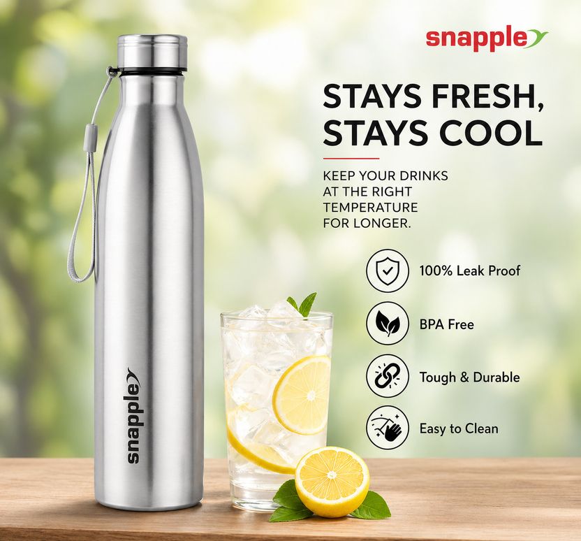 Snapple TAG 1000 ml Stainless Steel Bottle - Image 9