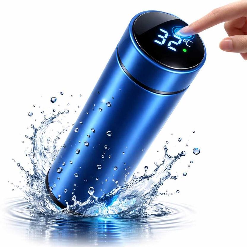 Nibaa Smart LED Temperature Water Bottle Stainless