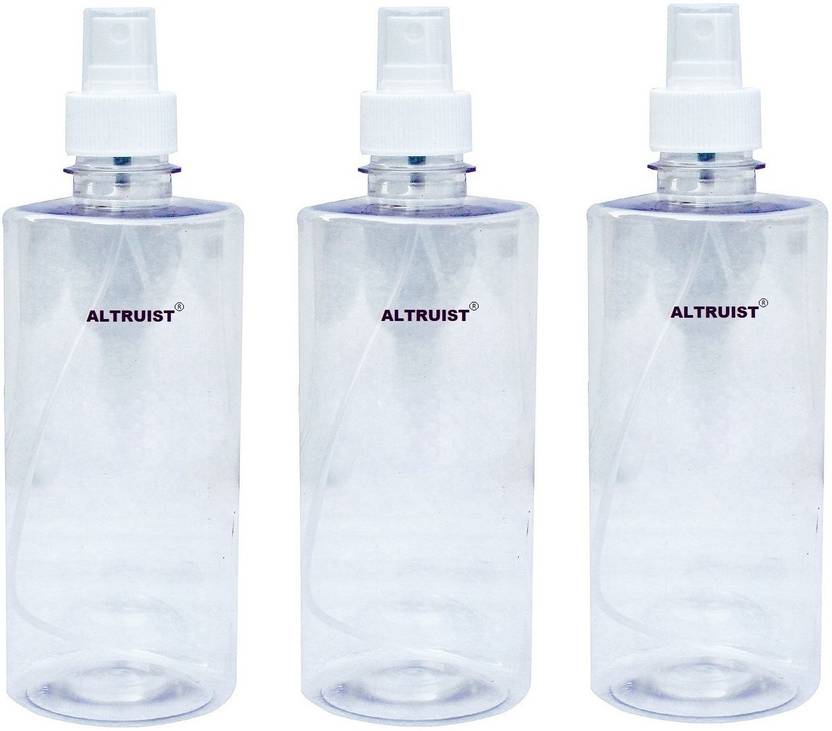 Altruist 300ml Refillable Spray Bottle With Dust Cap For Fine Mist(Pack of 3) 300 ml PET Spray Bottle