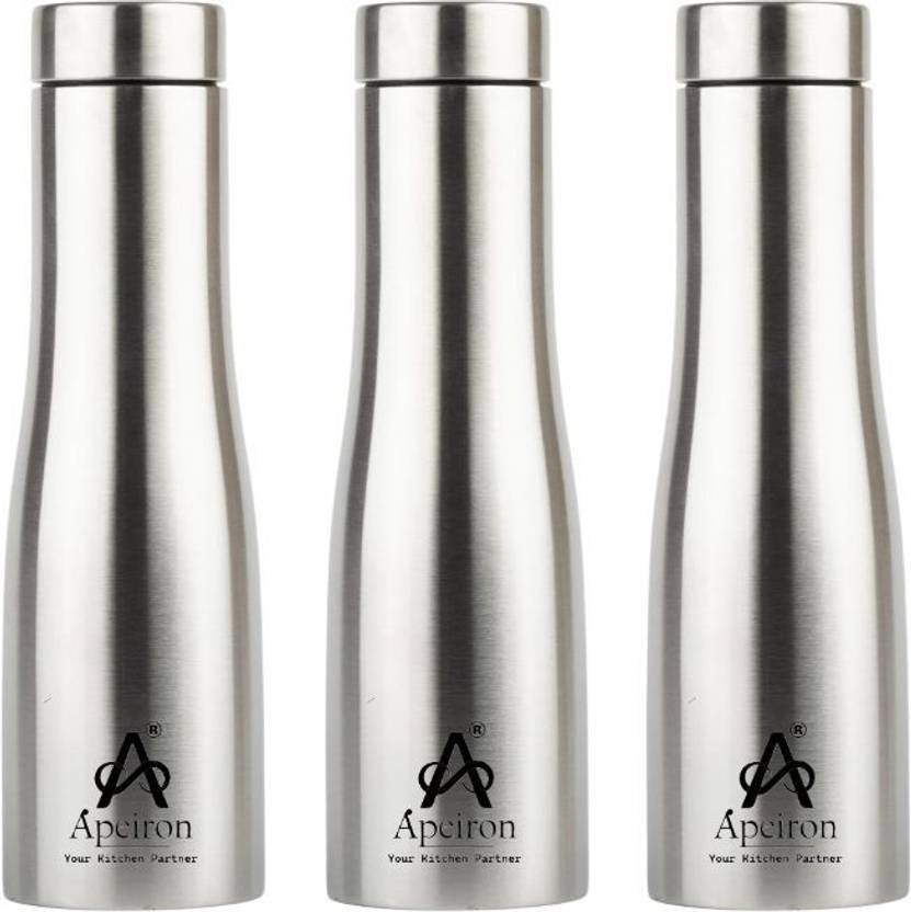 Apeiron Pyramid SS 1000ml Bottle Pack Of 3 1000 ml Steel Bottle