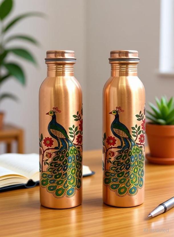 Riddhi Enterprises Riddhi 100% Copper Peacock Design