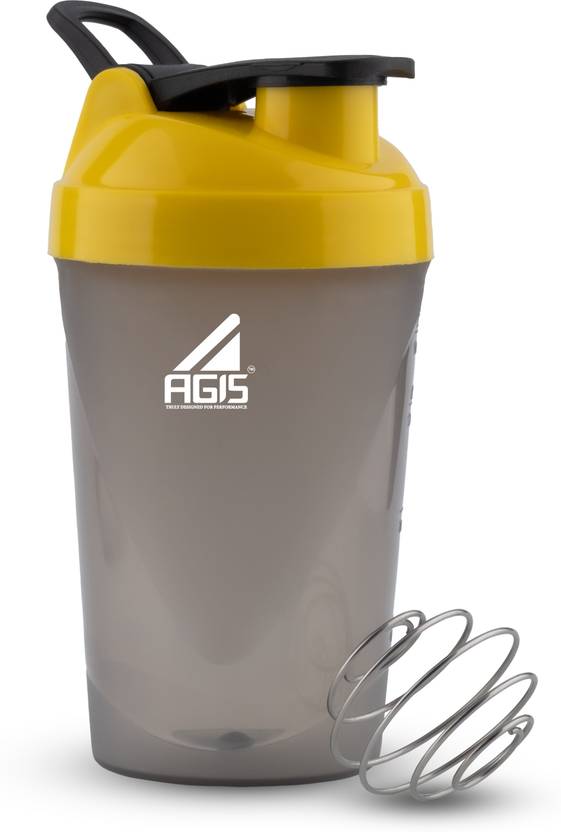 AGIS Wave Shake Shaker Bottle for Protein Shakes | Leakproof | Bpa-Free 500 ml Plastic Shaker