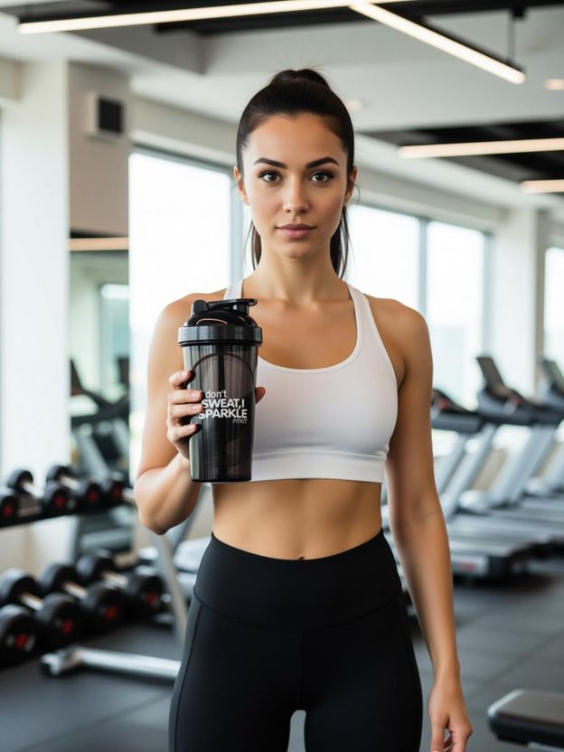 FITKIT Classic Bottle 700 ml Plastic Shaker (Pack of 1, Black) - Image 2