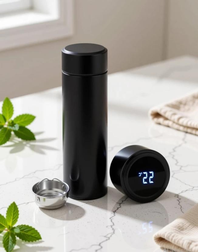 Zihaan Water Bottle, Stainless Steel, Smart
