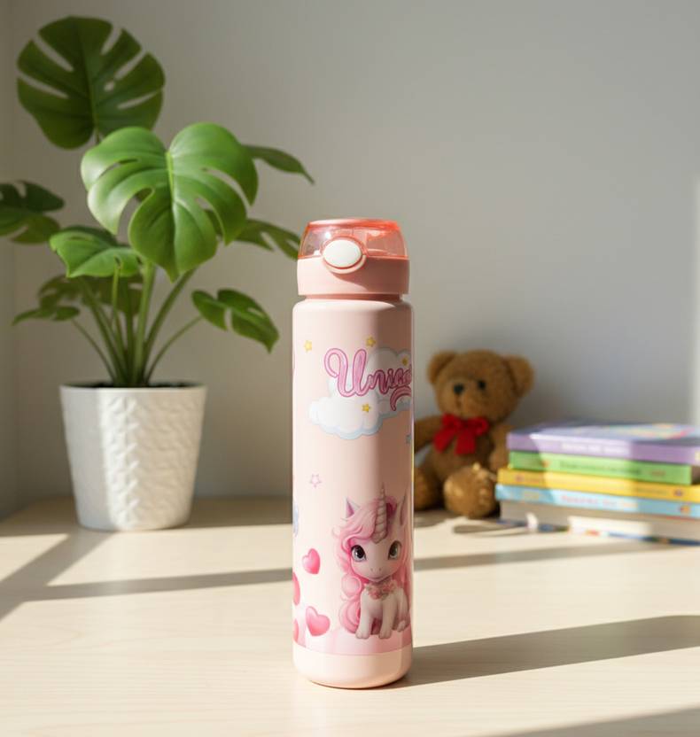 ALLORAMART Water Bottle -Dreamy Unicorn Series ,Pink,1000ml 1000 ml Plastic, Tritan Bottle