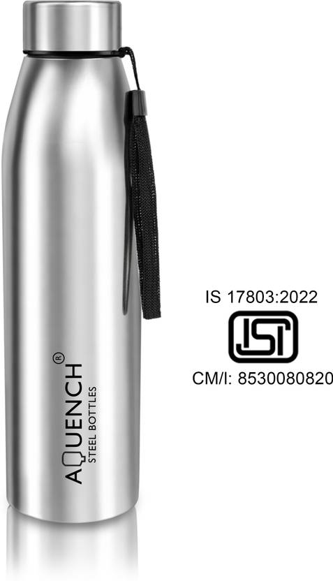 AQUENCH Messi Stainless Steel 1L Water Bottle for Fridge, Office, Gym & Home Use 1000 ml Stainless Steel Bottle