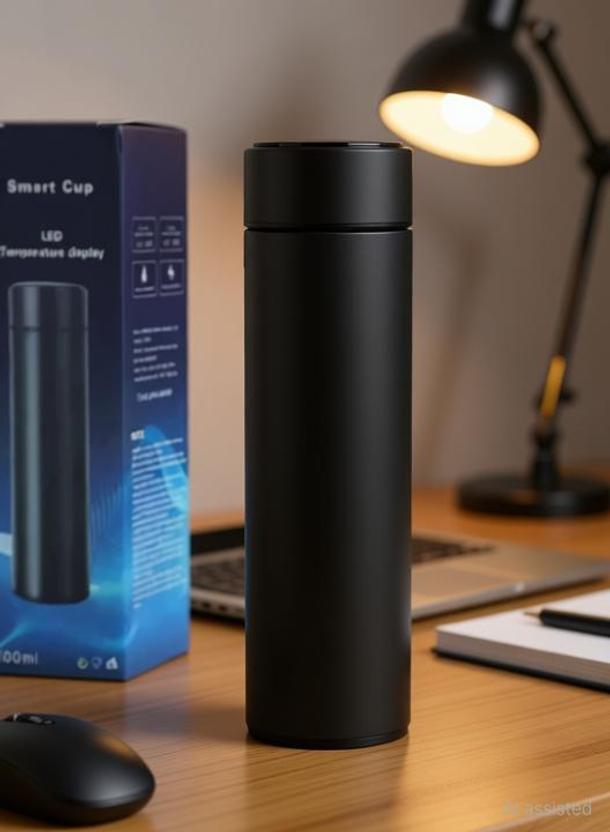NEXIS Bottle with LED Temperature 500 ml Steel Bottle