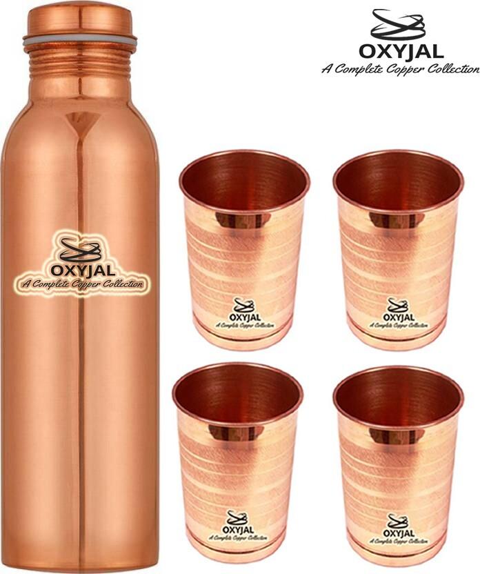 Oxyjal Pure 1000 ml Bottle 4 250 ml Copper Glass