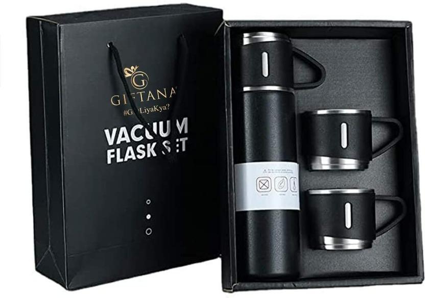 HASMUN Vacuum Insulated Flask Set 3-Cups Set for Hot