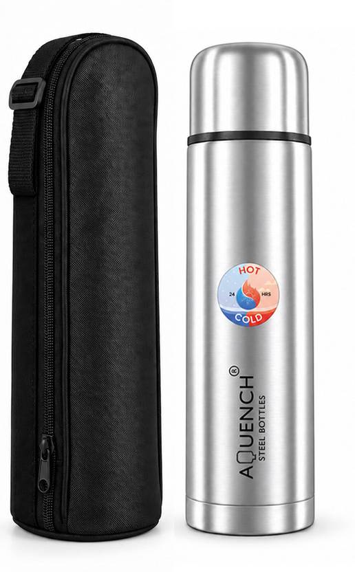AQUENCH 24 HRS Hot&Cold Vacuum Bottle Bullet 1000 ml Stainless Steel Flask
