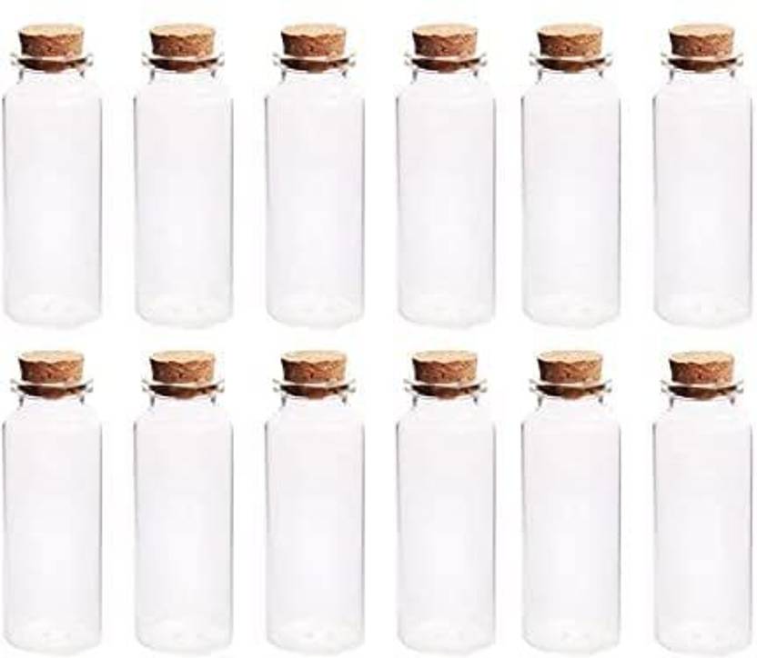 Brightlance Mini Glass Wishing Message Bottles with Cork Stopper for Art Crafts, decor, more Decorative Bottle