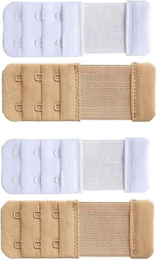 SZN 2-Hook Bra Extender Set of 4 – Elastic Strap Extensions for Daily Comfort Hook Extender