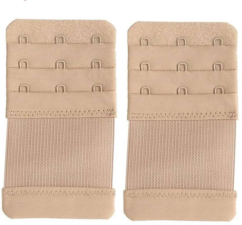 SZN Soft Elastic Adjustable 3-Hook Bra Extension for Comfortable Fit & Extra Support Hook Extender