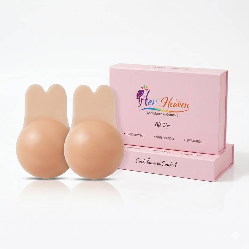 Her Heaven Silicon Boob Lift Adhesive Bra Pad Invisible Push Up Stick Reusable Boob Cup Silicone Cup Bra Petals