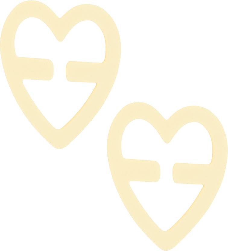 StyFun StyFun Women's Heart Shape Bra Strap Clips (2 Pcs – Beige) Racerback Converter