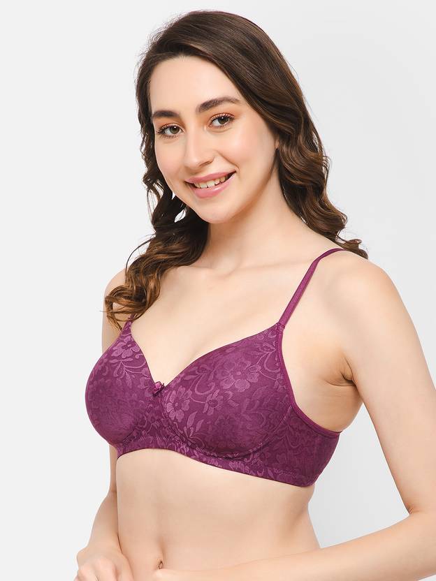 Women Everyday Lightly Padded Bra  (Purple)