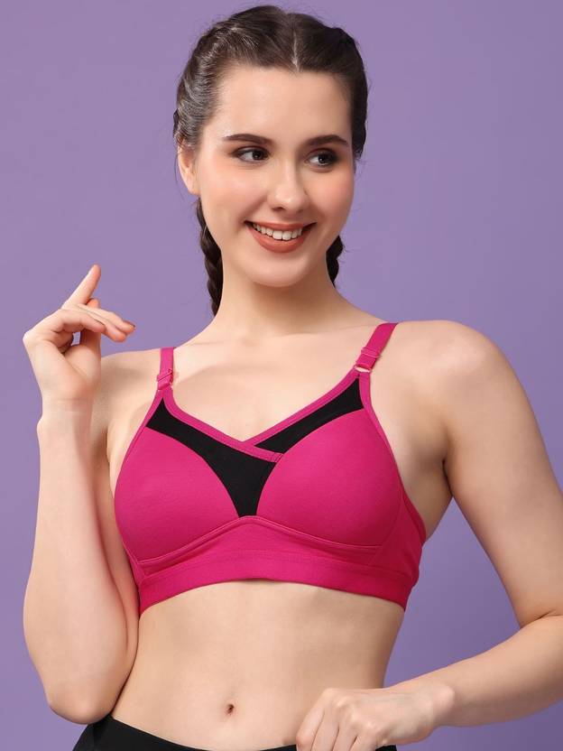 Floret Women's Sports Bra For Women Padded & Full Coverage Women Sports Heavily Padded Bra