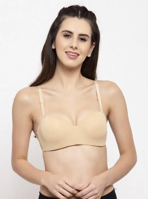 Quttos Women T-Shirt Lightly Padded Bra