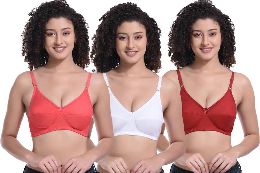 Auletics Pack of 3 Women Everyday Non Padded Bra