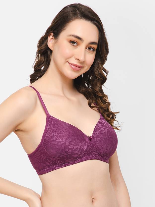 Women Everyday Lightly Padded Bra  (Purple)