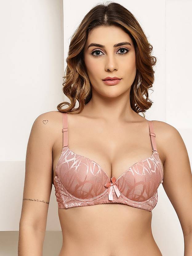 Quttos Women T-Shirt Heavily Padded Bra
