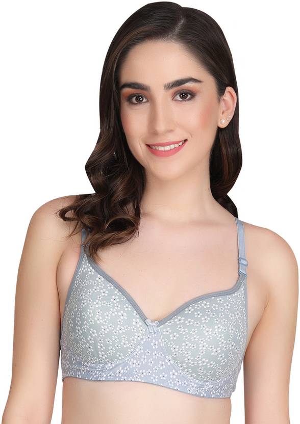 Liigne Printed Padded Bra (Pack Of 2) Women Full Coverage Lightly Padded Bra