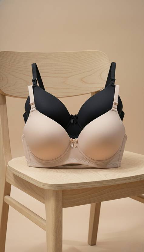 Bilqis Pack of 2 Women T-Shirt Lightly Padded Bra