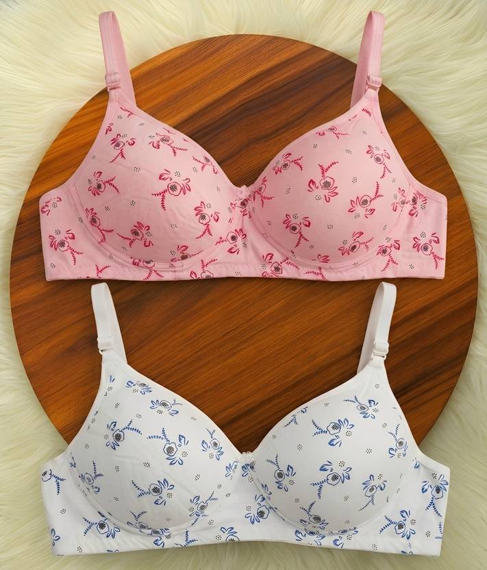 Anamta Pack of 2 Women Push-up Lightly Padded Bra Women Push-up Lightly Padded Bra