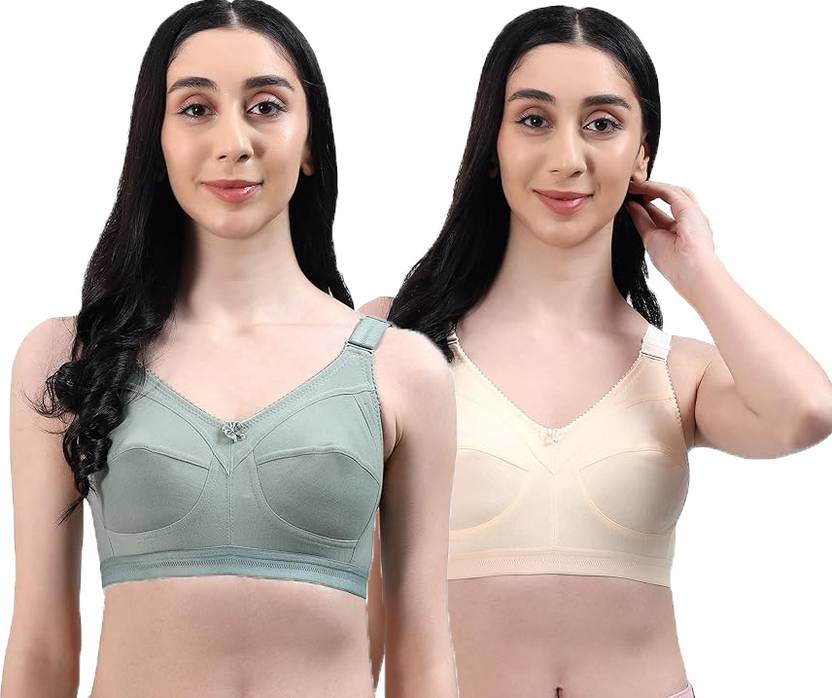 Auletics Full Coverage Seam C Cup Non Padded Bra Women Full Coverage Non Padded Bra