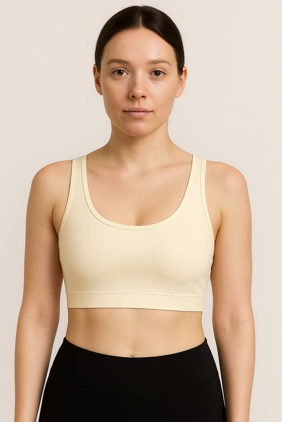 MEEMBOOLI Girls Sports Non Padded Bra